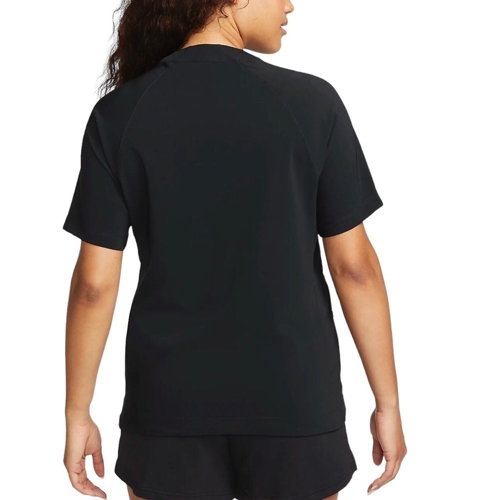 Nike Women’s Short Sleeve Softball Wind Shirt Sz Medium Black Active Top-NWT - Picture 3 of 7